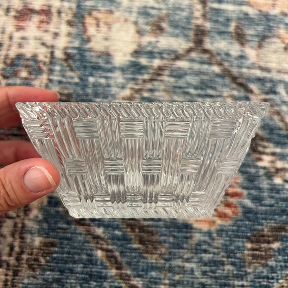 Antique Tiffany’s Crystal Basket Dish - Picture 1 of 5